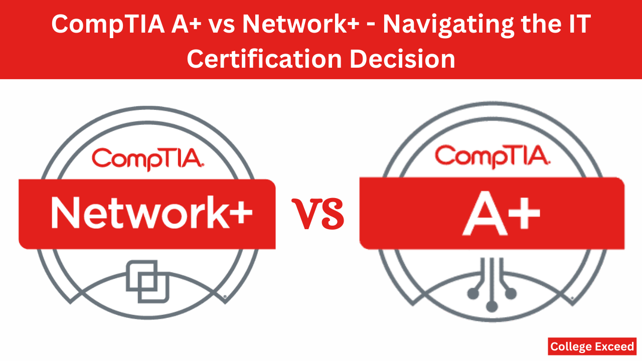 College Exceed - Comptia A+ Vs. Network+: Navigating The It Certification Decision